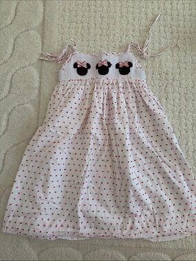 Minnie Mouse red Swiss dot dress